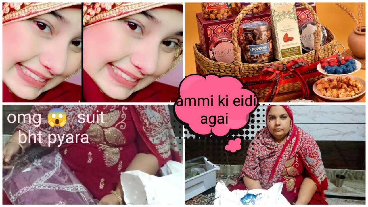Ammi ki eidi aagai open 🎁☑️ ammi mama se milkr bht khush hui 