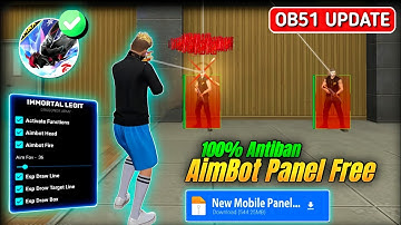 OB51 Update ⚡ Free Fire Max Panel Injector | Auto Headshot + Aimbot Hack | 100% Rank Working
