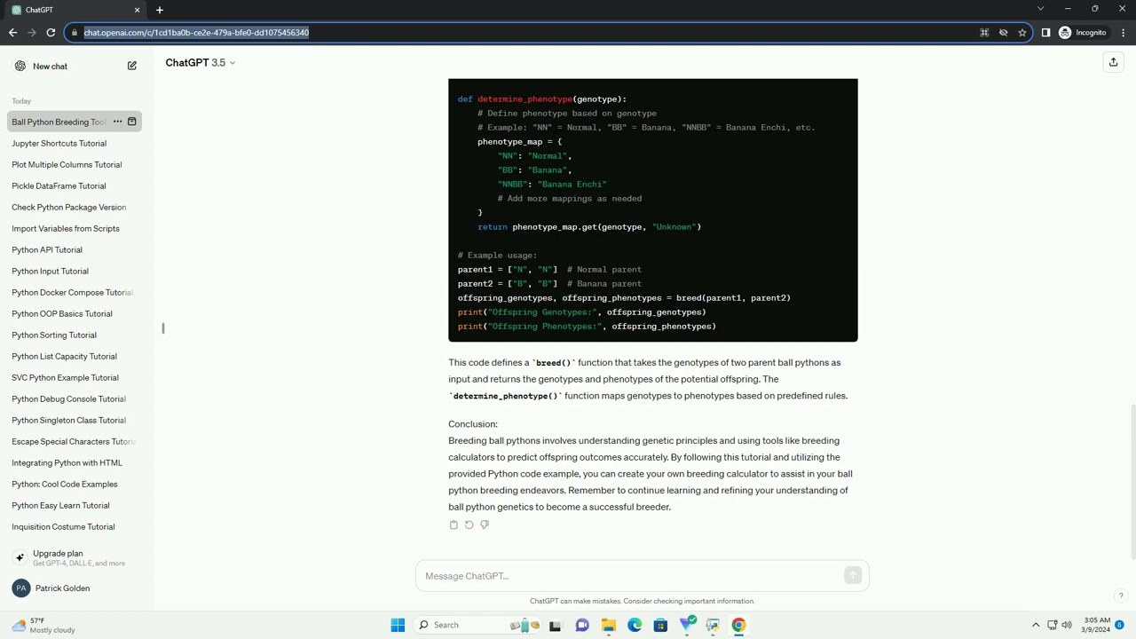 ball python breeding calculator