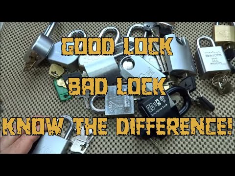 Had no idea Master Lock was considered bottom of the barrel... Here's a look at real high security locks