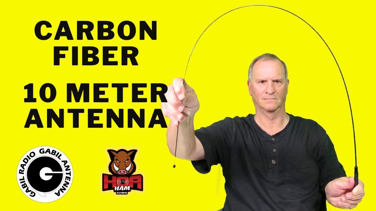 Антенна из углеродного волокна длиной 10 метров для любительской мобильной радиосвязи, POTA, HOA,...