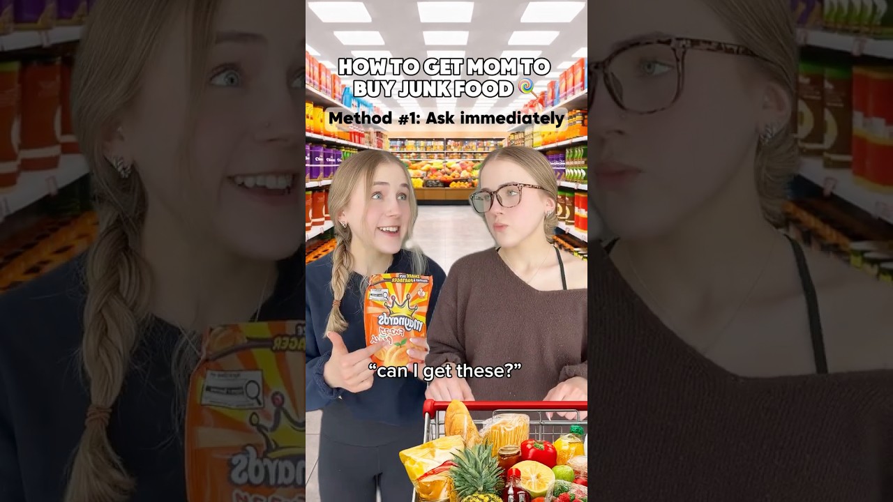 How to convince mom to buy junk food #skit #relatable #comedy #funny
