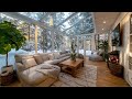 Warm Winter Cabin with Fireplace & Falling Snow | The Ultimate Relaxing Sleep Space for Better Sleep