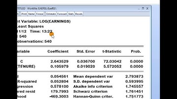 Eviews 7: Interpreting the coefficient of a log-log (double log) model
