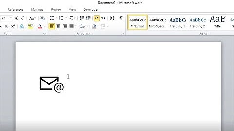 How to insert email symbol in Word - Easy method