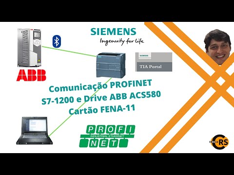 Drive ABB - Comunicação PROFINET entre S7-1200 e ACS580 com cartão FENA11
