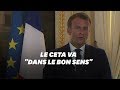 Macron rpond  hulot sur le ceta et lui enjoint de prendre ses responsabilits