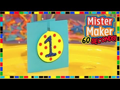 DIY Badge Card 🖌️ - HOW TO MAKE IN 60 SECONDS | Mister Maker