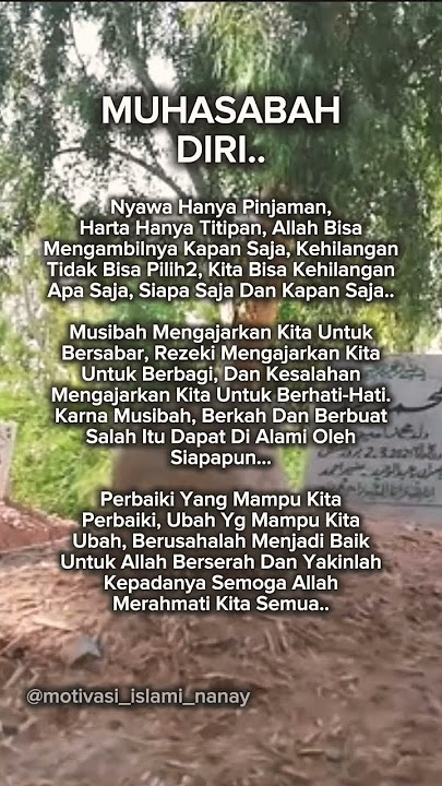 muhasabah diri#islami #motivasiislam #quotes #shorts #shalat #shalawat #dosa