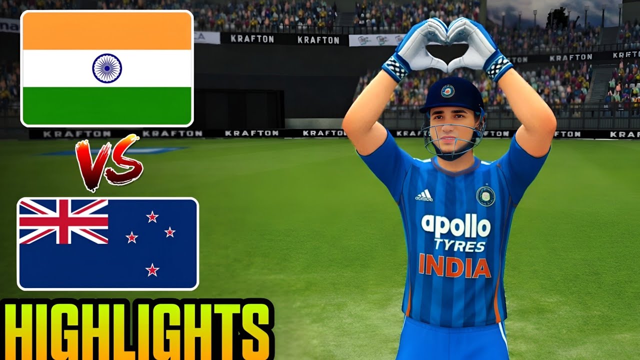 Last Ball Finish Vintage Gameplay | India Vs New Zealand 2ns T20 Highlights | Real Cricket |