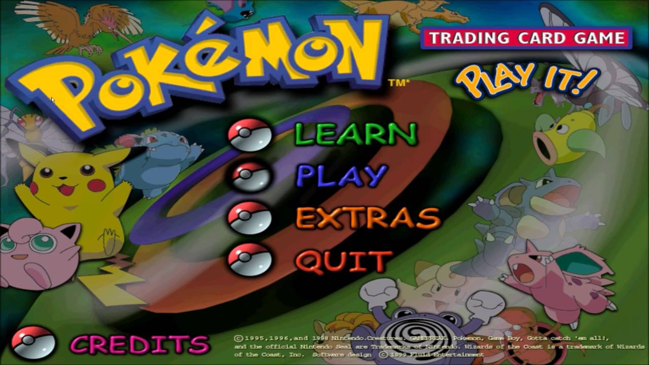  The Original PC Version Pokemon Play It Trading Card Game YouTube