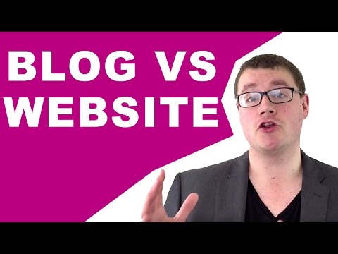 वीडियो: एक वेबसाइट ब्लॉग से कैसे भिन्न होती है