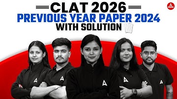 CLAT 2024 Previous Year Question Paper With Solution | CLAT 2024 CLAT PYQ Analysis