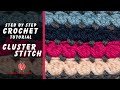 Easy Crochet Cluster Stitch | By Sabs Crochet Arts