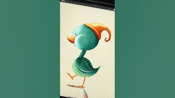Draw a cute duck #procreate #drawing #digitalart  #procreatetutorial #art
