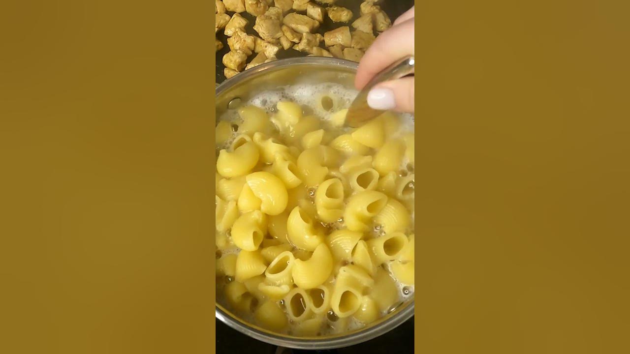 Макароны с индейкой и соусом терияки - YouTube