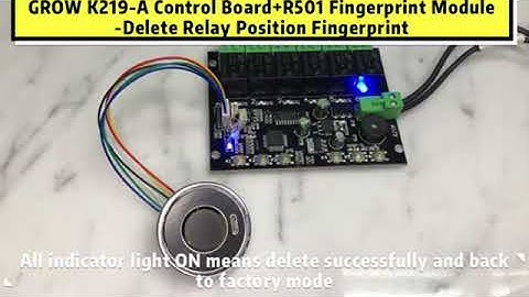 GROW K219-A Full Version Operation Video Programmable Multiple 6 Relay Fingerprint Control Board