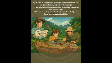 Hydrological and geological studies are fundamental components of geotechnical site characterization