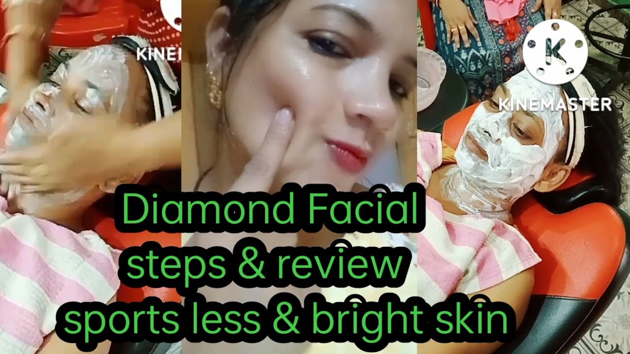 Diamond Facial step by salon Demo and review // Natures diamond facial 