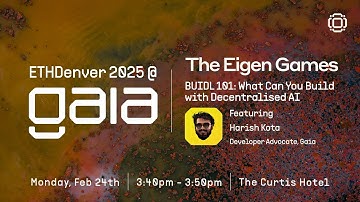 Harish Kotra - Keynote @ Eigen Hacker House - ETHDenver 2025