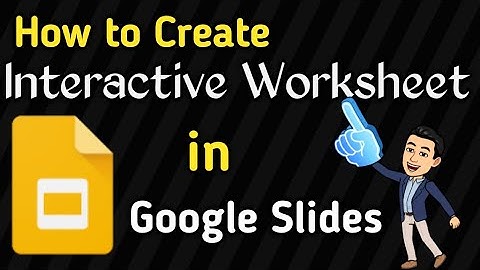 HOW TO CREATE INTERACTIVE WORKSHEET IN GOOGLE SLIDE  #RIZALDYlightfulLessons