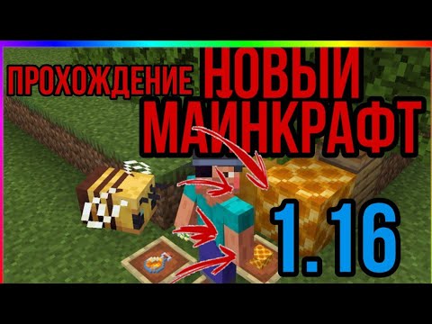 Прохождение нового Майнкрафта 1серия minecraft 1.16