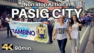 Exciting Walk in Pasig City Philippines During the Bambino Festival [4K]