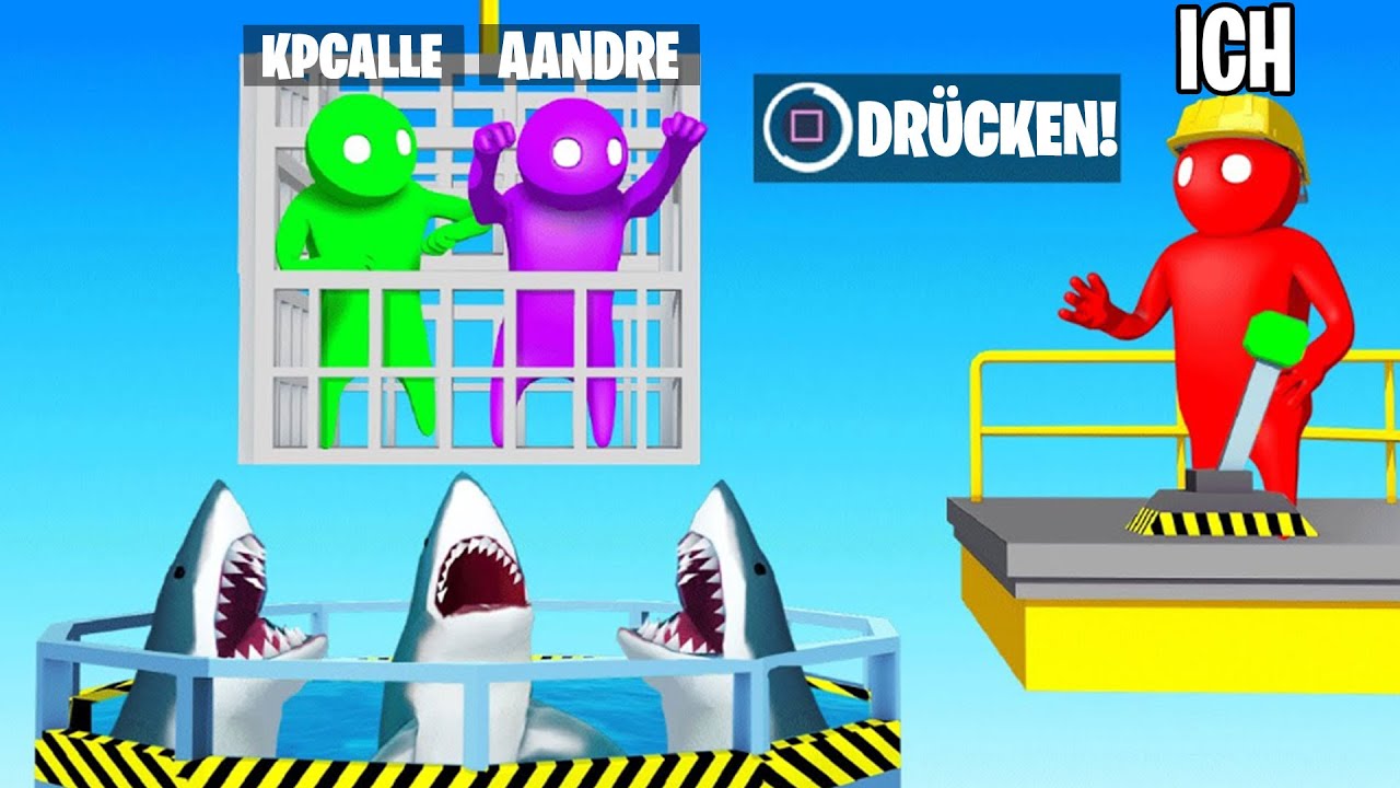 DRÜCKEN um sie FALLEN zu lassen! in Gang Beasts