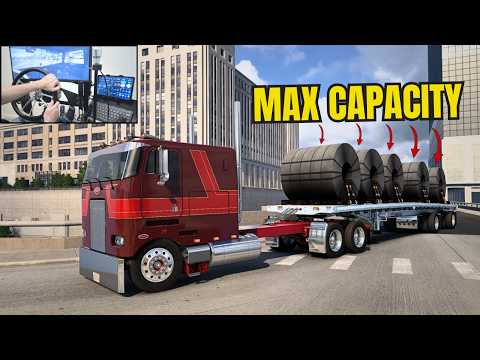 Hauling Heavy Coils Through Illinois - (Peterbilt 362) - Brand New Map - American Truck Simulator