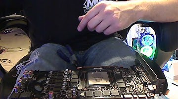 Installation of the 480 gtx xspc GPU waterblock.