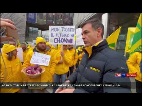 AGRICOLTORI IN PROTESTA DAVANTI ALLA SEDE DELLA COMMISSIONE EUROPEA | 26/02/2024