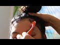 ASMR *HAIR STYLING* (Story Time Whispers) Hair Brushing, De-greasing, Top Knot + LAYING DOWN EDGES!!
