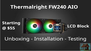 Cheapest AIO with an LCD: Thermalright Frozen Warframe 240mm AIO Installation and Review