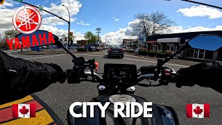 AFTERNOON IN THE CITY  RELAXING RIDE ON YAMAHA MT07