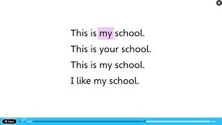 Our World 1 Unit 1 song My school