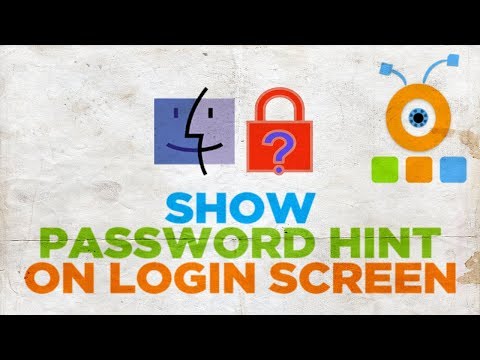 How to Show the Password Hint on Login Screen in macOS