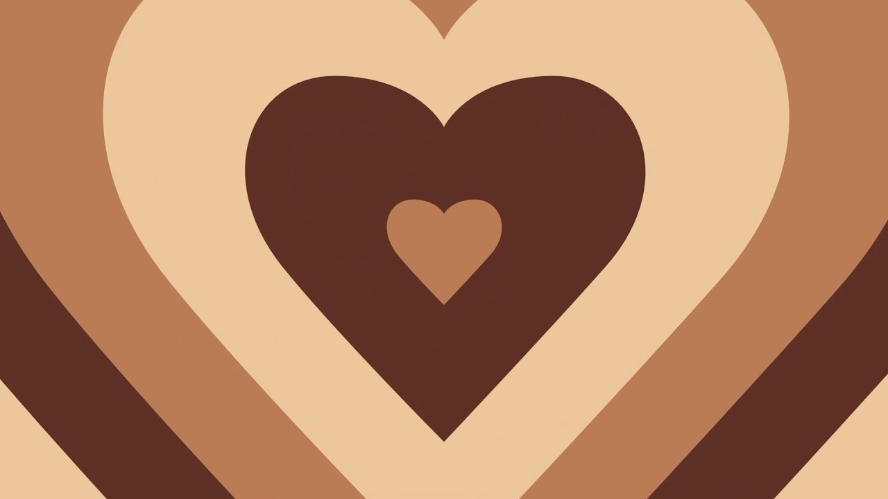 Pink and Brown Heart Wallpaper Background Vector Art