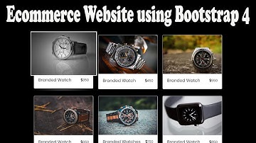 Ecommerce Website HTML | CSS | Bootstrap 4 | E-commerce Responsive Website| Ecommerce Website design