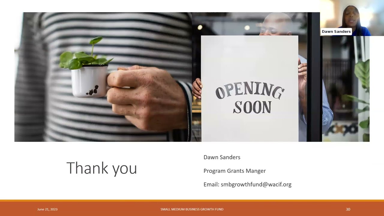 Small Medium Business Growth Fund Information Session