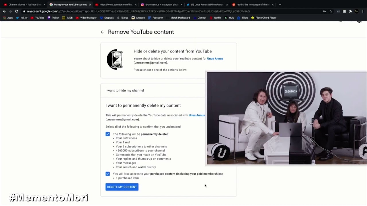 Unus annus last moments