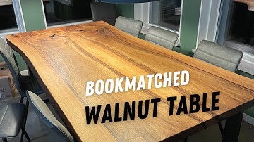 Bookmatched Walnut Slab / Live Edge Dining Table Build