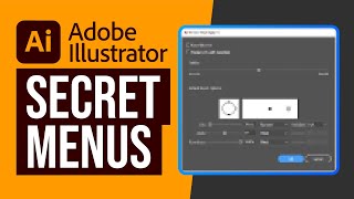 secret menus in adobe illustrator