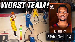Can I Win A Game With The WORST TEAM In NBA Live Mobile?!