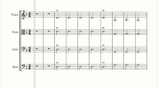 Carol of the Bells - Open Strings. Music Score for Orchestra. Play Along. www.OrchestraPlayAlong.com Content