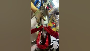 The process of fixing the copper wire of the motor- Good tools and machinery make work easy