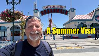 Summer Time at the Santa Cruz Beach Boardwalk | Walking along the boardwalk and riding rides