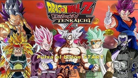 New Dragon Ball Z Tenkaichi Tag Team mod ISO V4 Original Texture for PPSSPP with permanent menu