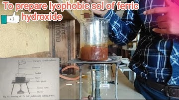To prepare lyophobic sol of ferric hydroxide || experiment no 11 #11thchemistry #practical