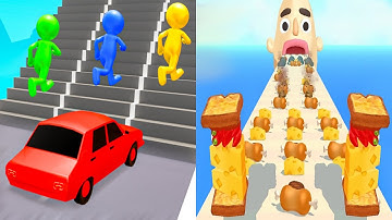 Shape shifting VS Sandwich Runner - All Level Gameplay Walkthrough Android iOS Ep6