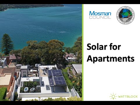 Solar for Apartment Buildings sponsored by Mosman and Lane Cove Councils
